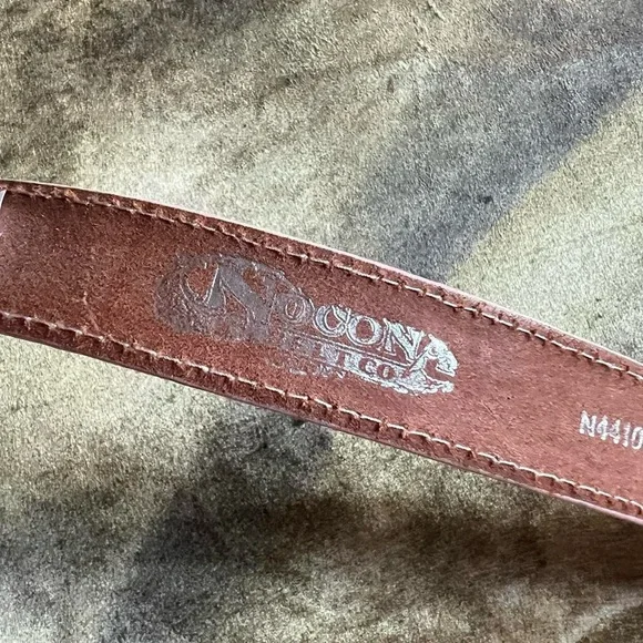 Nocona pink leather pony belt Sz xs